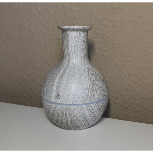 Aroma diffúzor/párásító LED fénnyel - 200 ml - Fehér