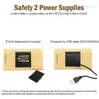 Fa hatású USB-s LED digitális asztali óra - Háromszög alapú