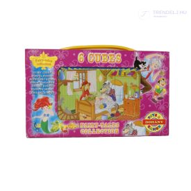 6 darabos kocka kirakós, lányos