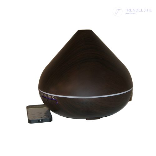 Aroma diffúzor távirányítóval - 550 ml Sötét barna