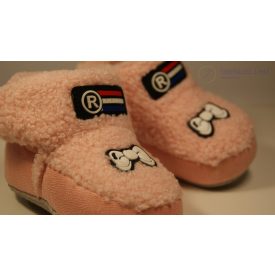 Puhatalpú babacipő Rózsaszín 6-12 Hónapos