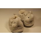 Puhatalpú Babacipő, Szürke színű orrszarvú cipőorral, 12-18 Hónap