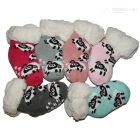 Gyerek bundás téli zokni, világos rózsaszín, 12-24