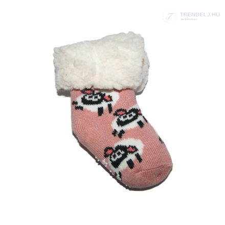 Gyerek bundás téli zokni, Rózsaszín, 12-24