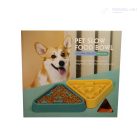 Kutya etetőtál, habzsolásgátlóval - Narancssárga