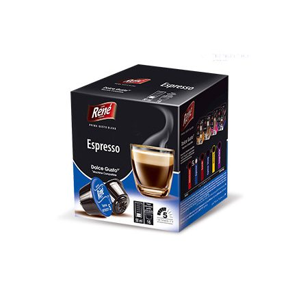 Café René Espresso - Dolce Gusto kompatibilis kávékapszula