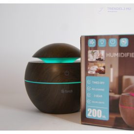   Aroma diffúzor/párásító 200 ml - Sötét barna, gömb alakú