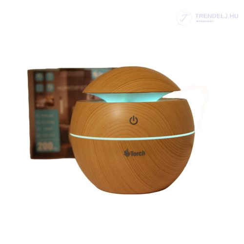   Aroma diffúzor/párásító 200 ml - Világos barna, gömb alakú