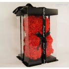 Rózsa Maci - Piros 25 cm