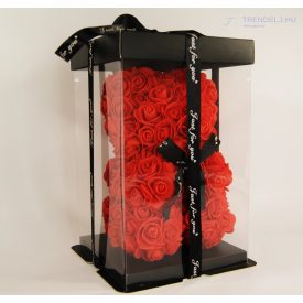 Rózsa Maci - Piros 25 cm