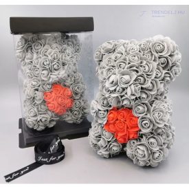 Rózsa Maci - Szürke 25 cm