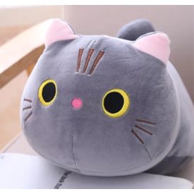 Szürke cica plüss, 35 cm