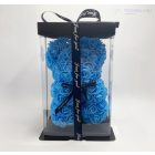 Kék rózsa maci - Szappanrózsával