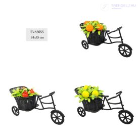 Tricikli kaspó fekete