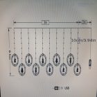 Karácsonyfa színes LED fényfüzér figurákkal (8 világítási mód)