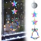 Karácsonyi színes LED-es függő dísz (csengő két csillaggal)