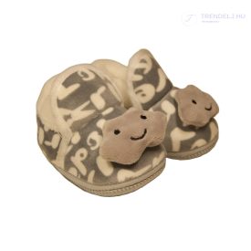 Puhatalpú babacipő Szürke 0-12 Hónapos