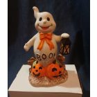 Halloween szellem dekoráció LED világítással