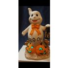 Halloween szellem dekoráció LED világítással