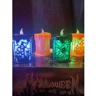 LED-es világító kísértetkastély gyertya