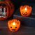 Halloween dekoratív tök LED teamécses