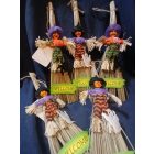 Halloween seprűs ajtódísz 35 cm