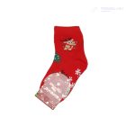 Gyermek karácsonyi zokni- 5 pár, piros, kék, szürke, 12-24