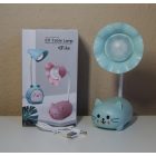 Gyermek LED asztali lámpa állítható - vezeték nélküli - USB töltő kábellel Kék