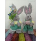 Húsvéti plüss nyuszi dekoráció 24 cm