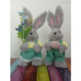 Húsvéti plüss nyuszi dekoráció 24 cm