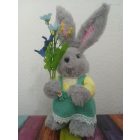 Húsvéti plüss nyuszi dekoráció 24 cm