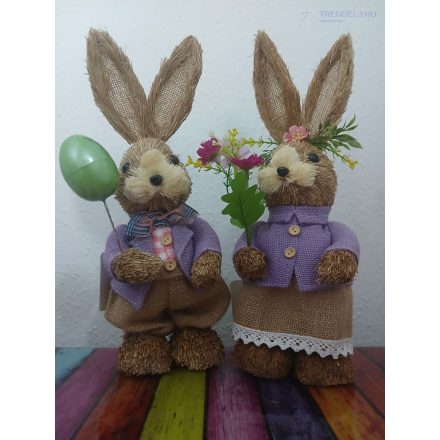 Szalma húsvéti nyuszi 33 cm