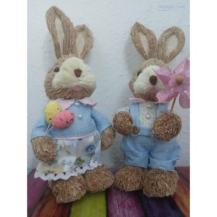 Szalma húsvéti nyuszi 28 cm