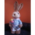 Szalma húsvéti nyuszi 28 cm