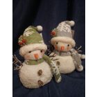 Plüss hóember 28 cm