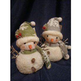 Plüss hóember 28 cm