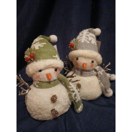Plüss hóember 28 cm