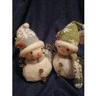 Plüss hóember 28 cm