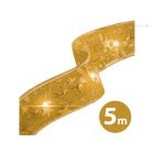 Karácsonyi LED-es szalag 5m (ezüst, arany meleg fehér fénnyel)