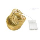 Karácsonyi LED-es szalag 5m (ezüst, arany meleg fehér fénnyel)