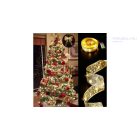 Karácsonyi LED-es szalag 5m (ezüst, arany meleg fehér fénnyel)